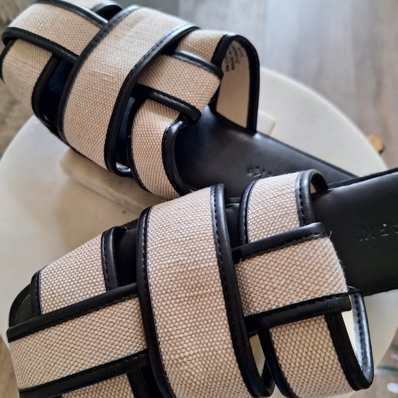 Primark Shoes - Stylish Black and Cream Sandals Size 7
